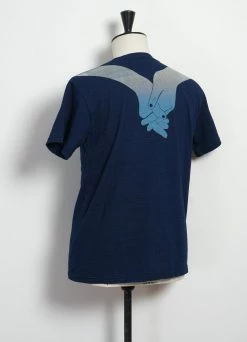 KAPITAL BLUE HANDS | IDG Jersey Crew T | Indigo 6 KAPITAL BLUE HANDS | IDG Jersey Crew T | Indigo -Mona Shop blue hands idg jersey crew t indigo kapital 969480
