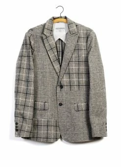 HANSEN GARMENTS CHRISTOFFER | Two Button Blazer | Mixed Check