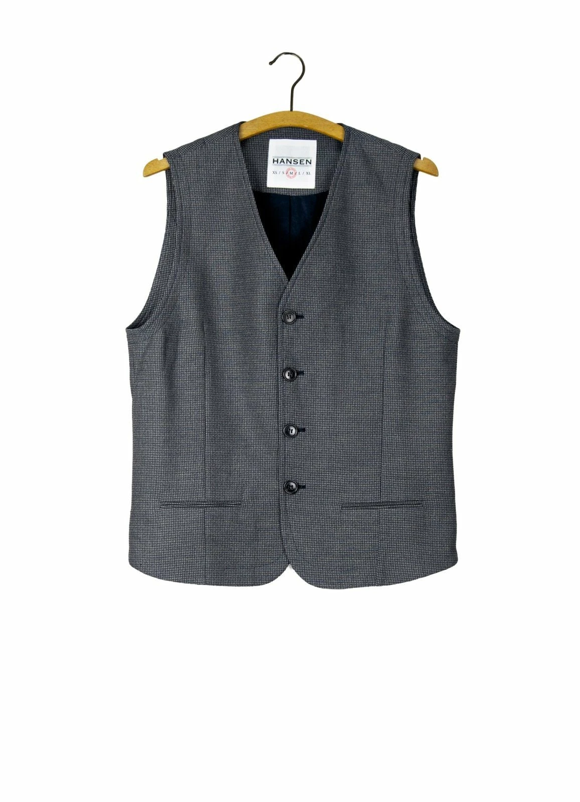 DANIEL | Classic Casual Vest | Indigo Grey HANSEN GARMENTS DANIEL | Classic Casual Vest | Indigo Grey -Mona Shop daniel classic casual vest indigo grey 240 188123