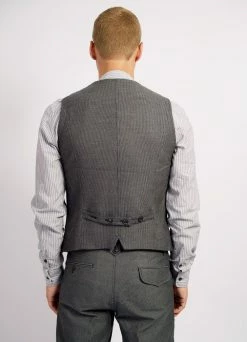HANSEN GARMENTS DANIEL | Classic Casual Vest | Indigo Grey 4 HANSEN GARMENTS DANIEL | Classic Casual Vest | Indigo Grey -Mona Shop daniel classic casual vest indigo grey 240 561835