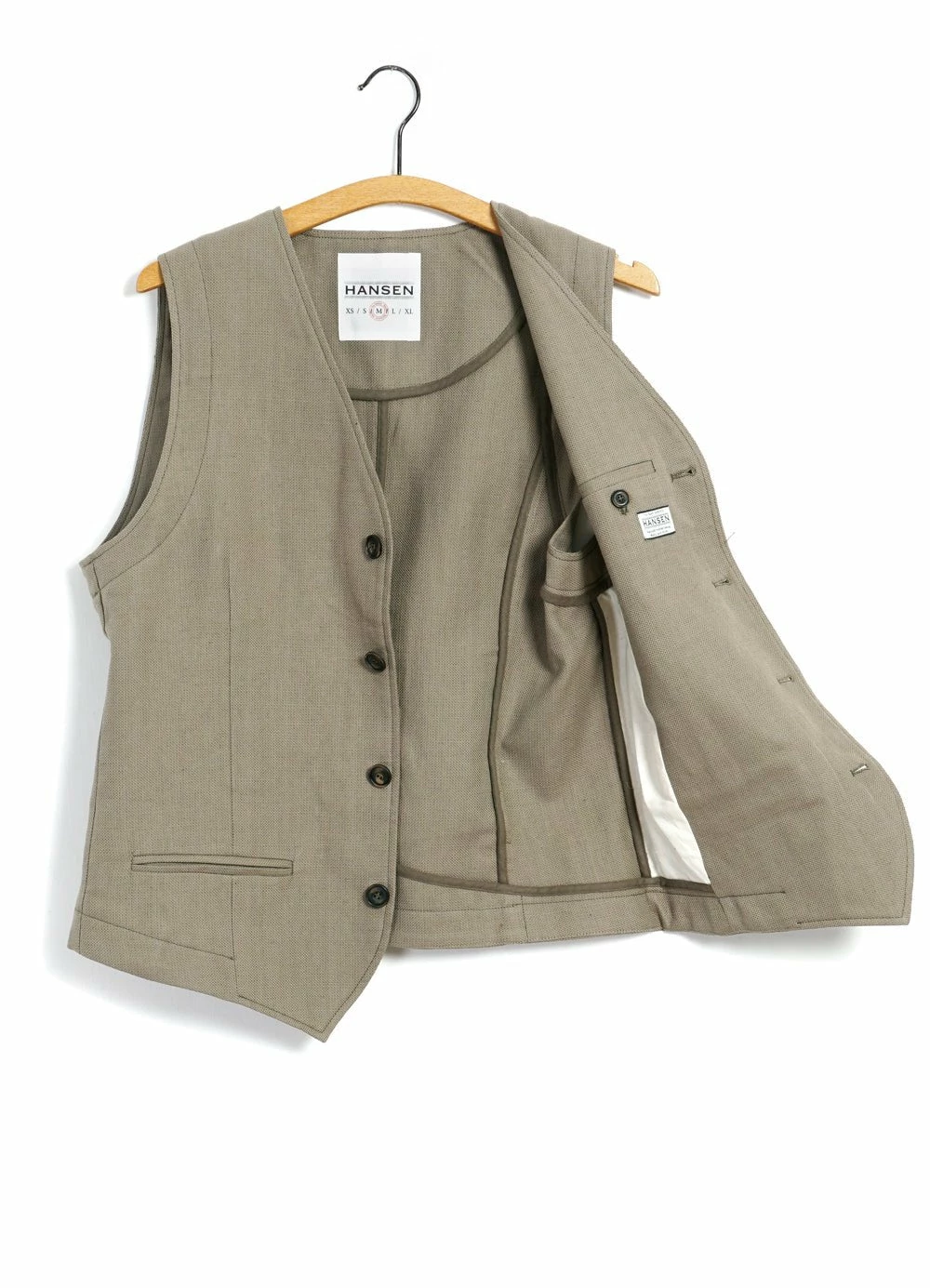 DANIEL | Classic Waistcoat | Bay Leaf HANSEN GARMENTS DANIEL | Classic Waistcoat | Bay Leaf -Mona Shop daniel classic waistcoat bay leaf hansen garments 407413