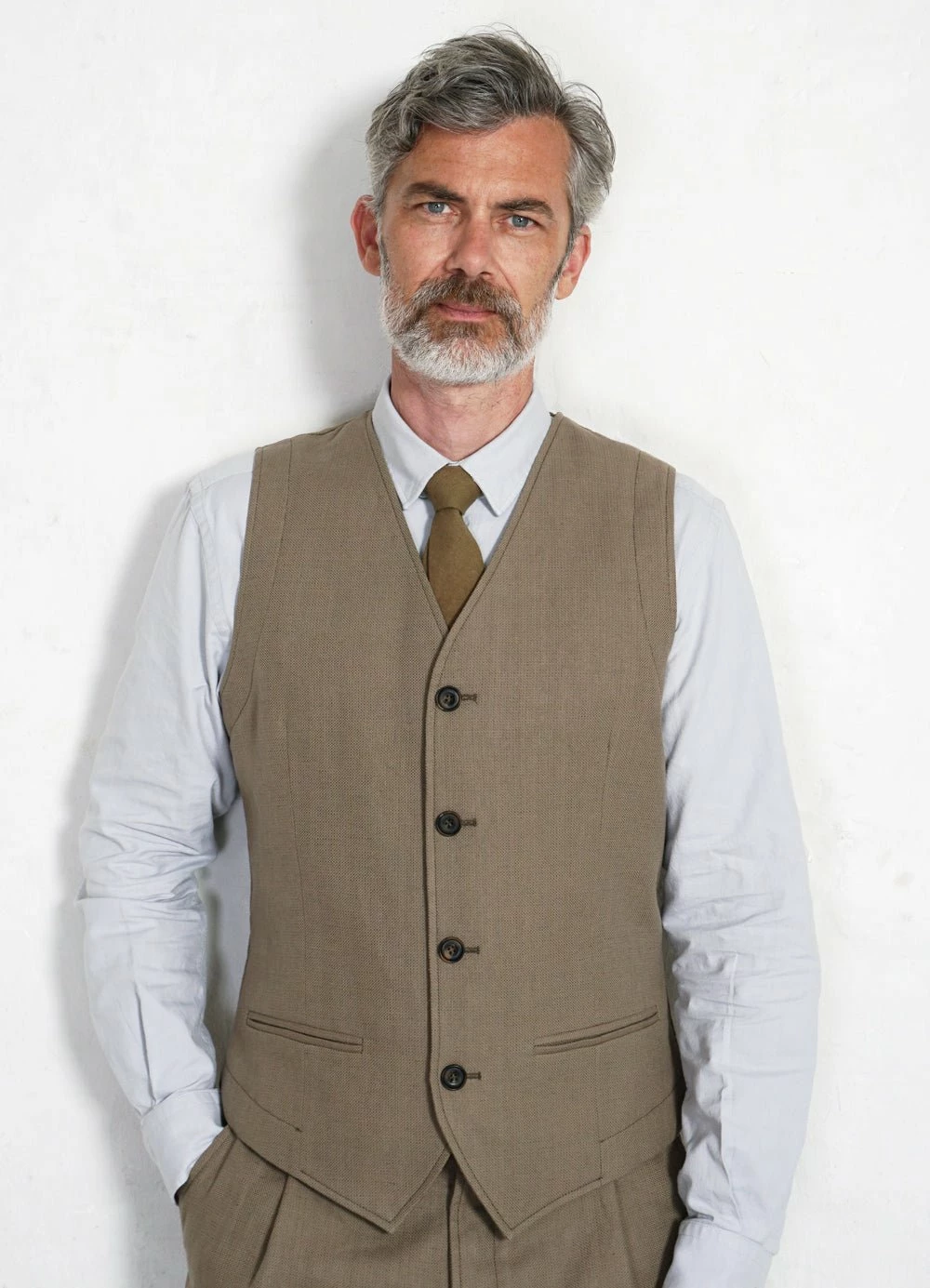 DANIEL | Classic Waistcoat | Bay Leaf HANSEN GARMENTS DANIEL | Classic Waistcoat | Bay Leaf -Mona Shop daniel classic waistcoat bay leaf hansen garments 519037