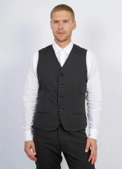 HANSEN GARMENTS DANIEL | Classic Waistcoat | Graphite -Mona Shop daniel classic waistcoat graphite 240 978891