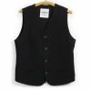 HANSEN GARMENTS DANIEL | Four Button Waistcoat | Black -Mona Shop daniel four button waistcoat black 599185