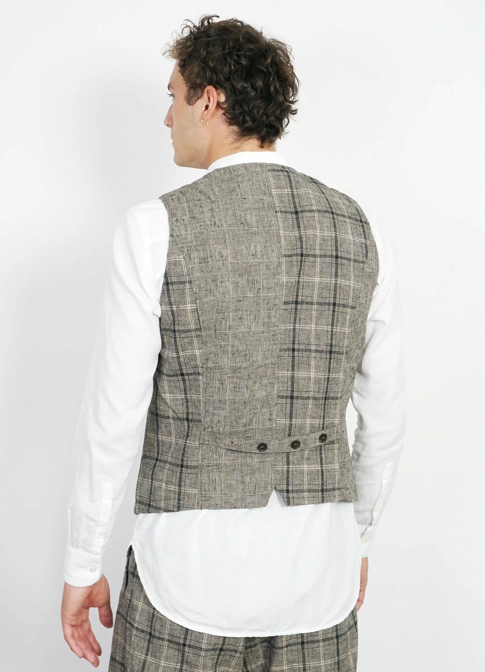 DANIEL | Four Button Waistcoat | Mixed Check HANSEN GARMENTS DANIEL | Four Button Waistcoat | Mixed Check -Mona Shop daniel four button waistcoat mixed check 277448