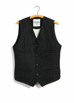 HANSEN GARMENTS DANNY | Classic Waistcoat | Black Marble