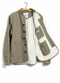 HANSEN GARMENTS ERLING | Quilted Work Jacket | Safari -Mona Shop erling quilted work jacket safari hansen garments 366603