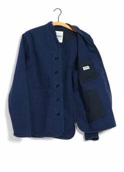 HANSEN GARMENTS ERLING | Refined Work Jacket | Work Blue 6 HANSEN GARMENTS ERLING | Refined Work Jacket | Work Blue -Mona Shop erling refined work jacket work blue hansen garments 890485