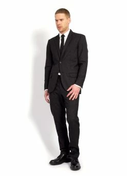 HANSEN GARMENTS FREDE | Pointed Lapel 2-Button Blazer | Slate -Mona Shop frede pointed lapel 2 button blazer slate 430 563302