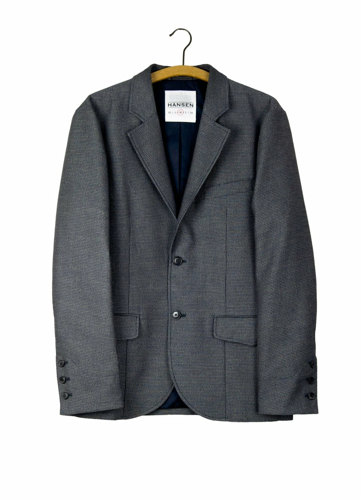 FREDERIK | Casual Blazer | Indigo Grey HANSEN GARMENTS FREDERIK | Casual Blazer | Indigo Grey -Mona Shop frederik casual blazer indigo grey 425 308873