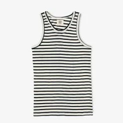 HEMEN BIARRITZ GARI | Organic Tank Top | Breton Stripe