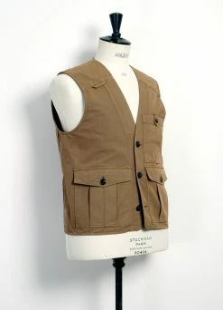 HANSEN GARMENTS HEKTOR | Utility Vest | Khaki -Mona Shop hektor utility vest khaki hansen garments 103054