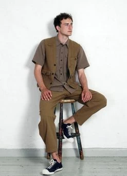 HANSEN GARMENTS HEKTOR | Utility Vest | Khaki -Mona Shop hektor utility vest khaki hansen garments 516494