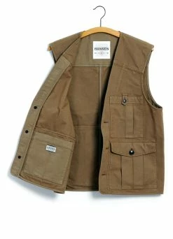 HANSEN GARMENTS HEKTOR | Utility Vest | Khaki -Mona Shop hektor utility vest khaki hansen garments 902395