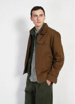 HANSEN GARMENTS JARLE | Casual Zipper Jacket | Nut -Mona Shop jarle casual zipper jacket nut hansen garments 173870