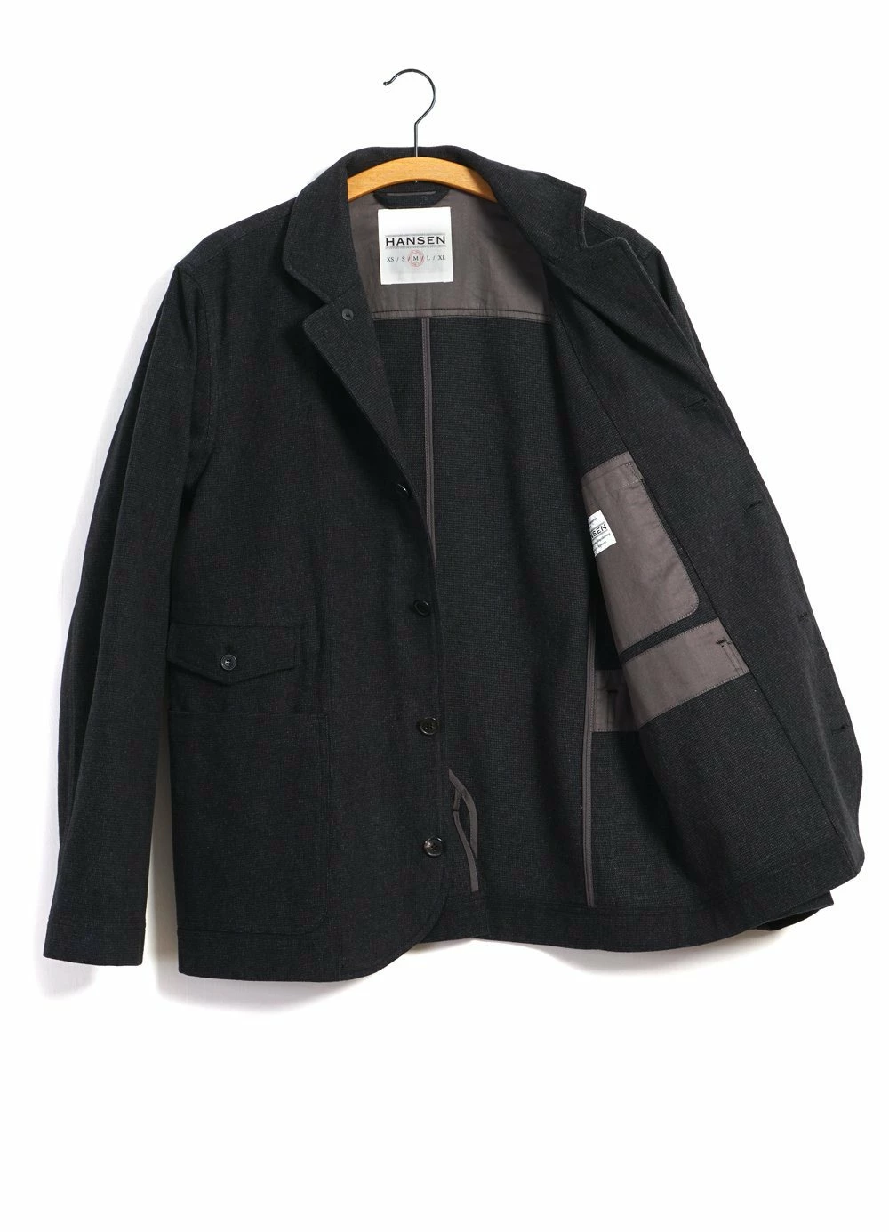 JASPER | Casual Everyday Jacket Blazer | Blackish HANSEN GARMENTS JASPER | Casual Everyday Jacket Blazer | Blackish -Mona Shop jasper casual everyday jacket blazer blackish hansen garments 204502