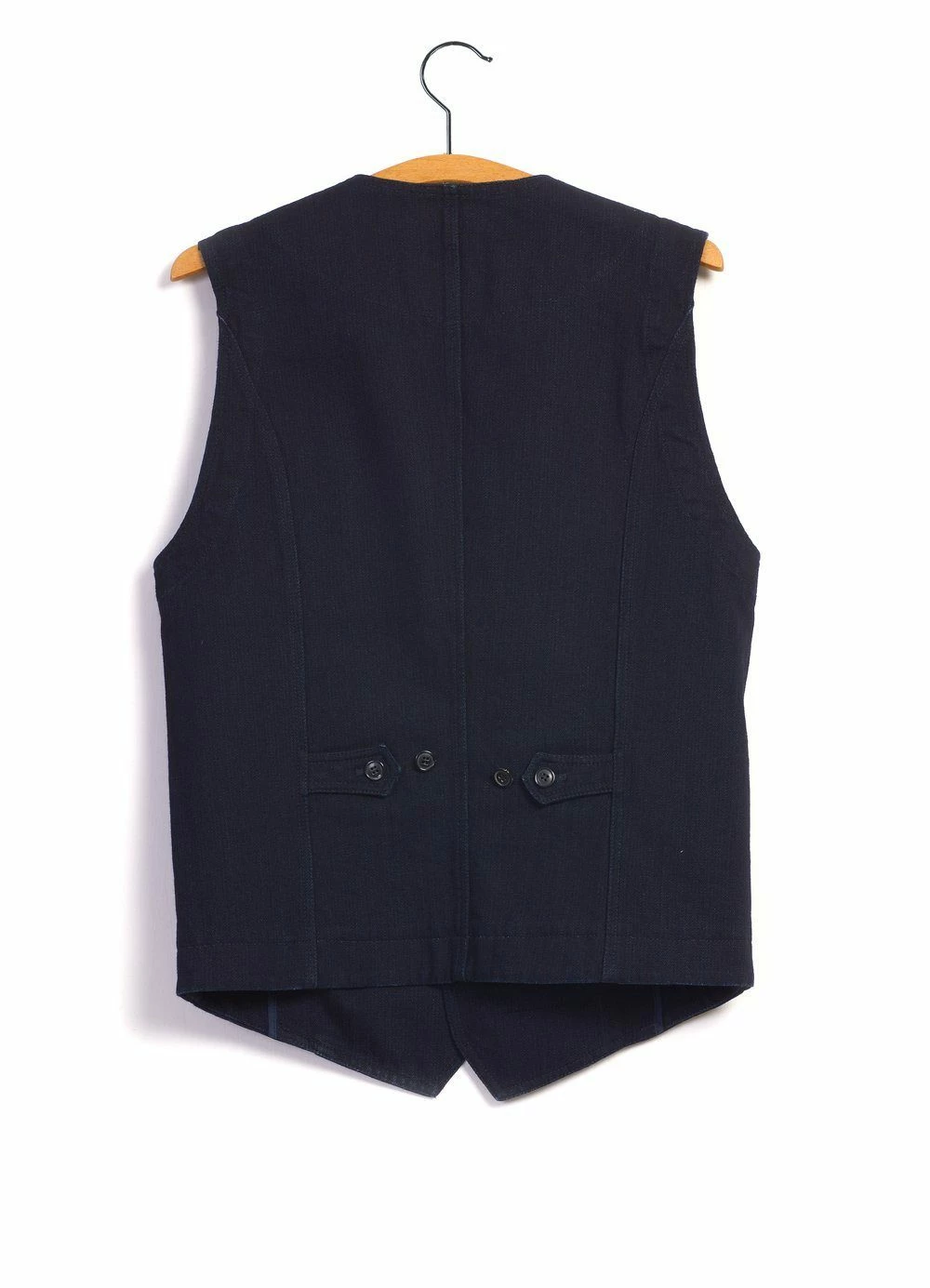 KAJ | Casual Waistcoat | Black Indigo HANSEN GARMENTS KAJ | Casual Waistcoat | Black Indigo -Mona Shop kaj casual waistcoat black indigo hansen garments 861155