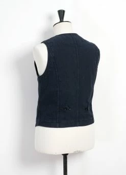 HANSEN GARMENTS KAJ | Casual Waistcoat | Black Navy -Mona Shop kaj casual waistcoat black navy hansen garments 180930