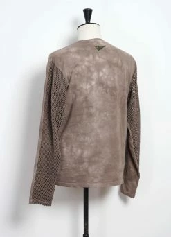 KAPITAL KATABIRA | Mesh Long Sleeve Tee | Grey 4 KAPITAL KATABIRA | Mesh Long Sleeve Tee | Grey -Mona Shop katabira mesh long sleeve tee grey kapital 242767