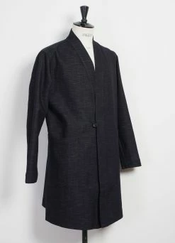 HANSEN GARMENTS MIKAEL | Denim Like Scarecrow’s Coat | True Blue -Mona Shop mikael denim like scarecrows coat true blue hansen garments 716516