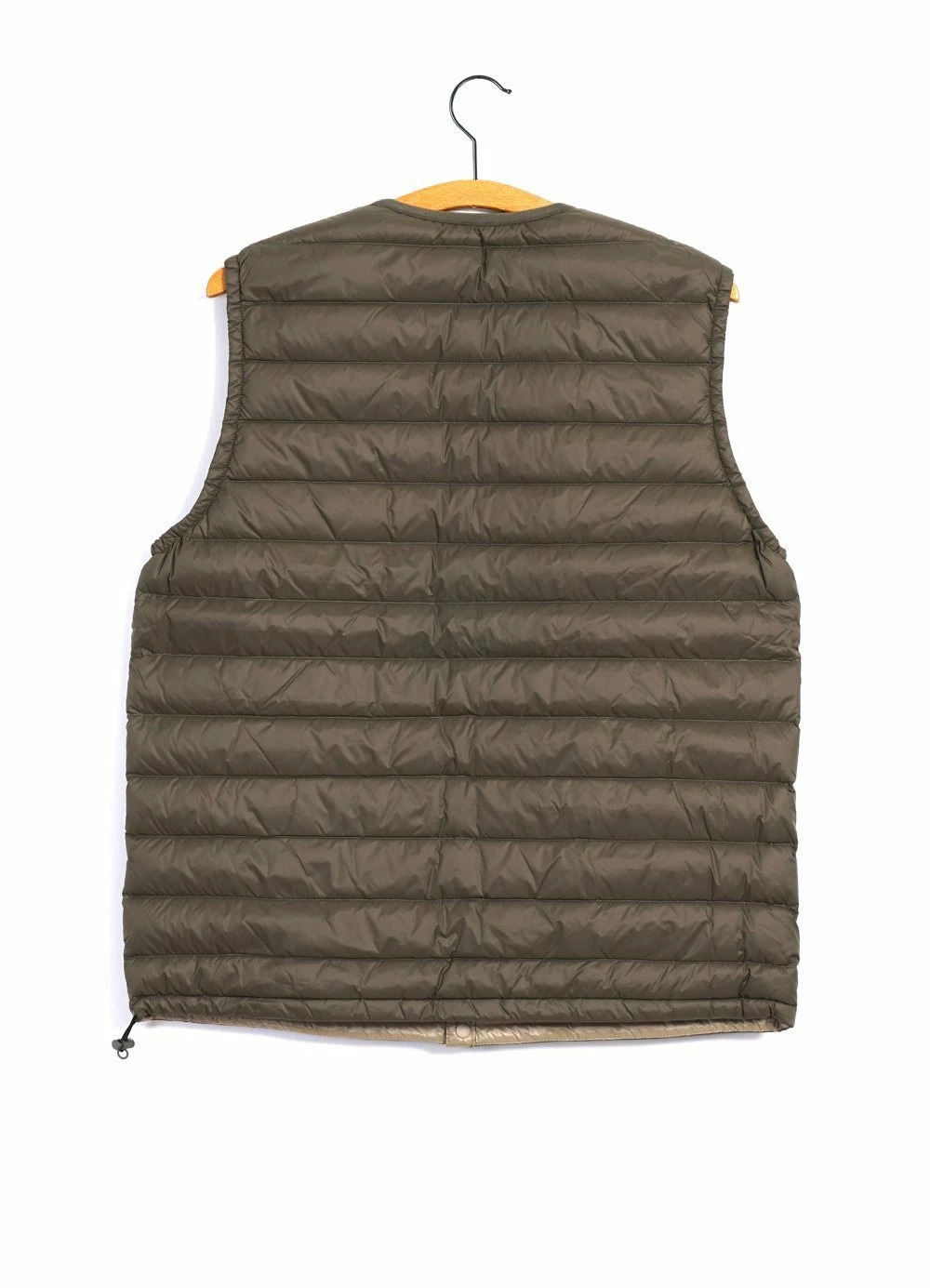NYLON TAFFETA | Padded Vest | Olive Danton NYLON TAFFETA | Padded Vest | Olive -Mona Shop nylon taffeta padded vest olive danton 792559