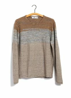 INIS MEÁIN OMBRÉ TUNIC | Linen Landscape Tunic | Beach/Stone