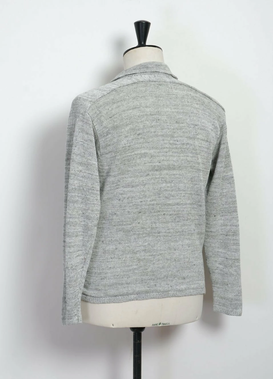 INIS MEÁIN POLO SHIRT | Linen Long-Sleeved Polo Knit | Papyrus - Image 4
