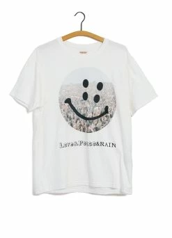 KAPITAL RAIN FES SMILE | 20/- Jersey Crew T | White