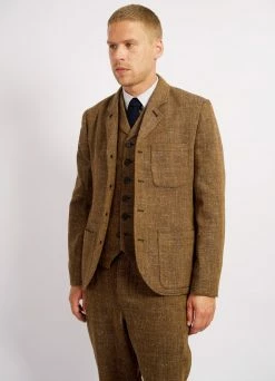 HANSEN GARMENTS WILLIAM | Classic Casual Vest | Cognac -Mona Shop william classic casual vest cognac 240 952259