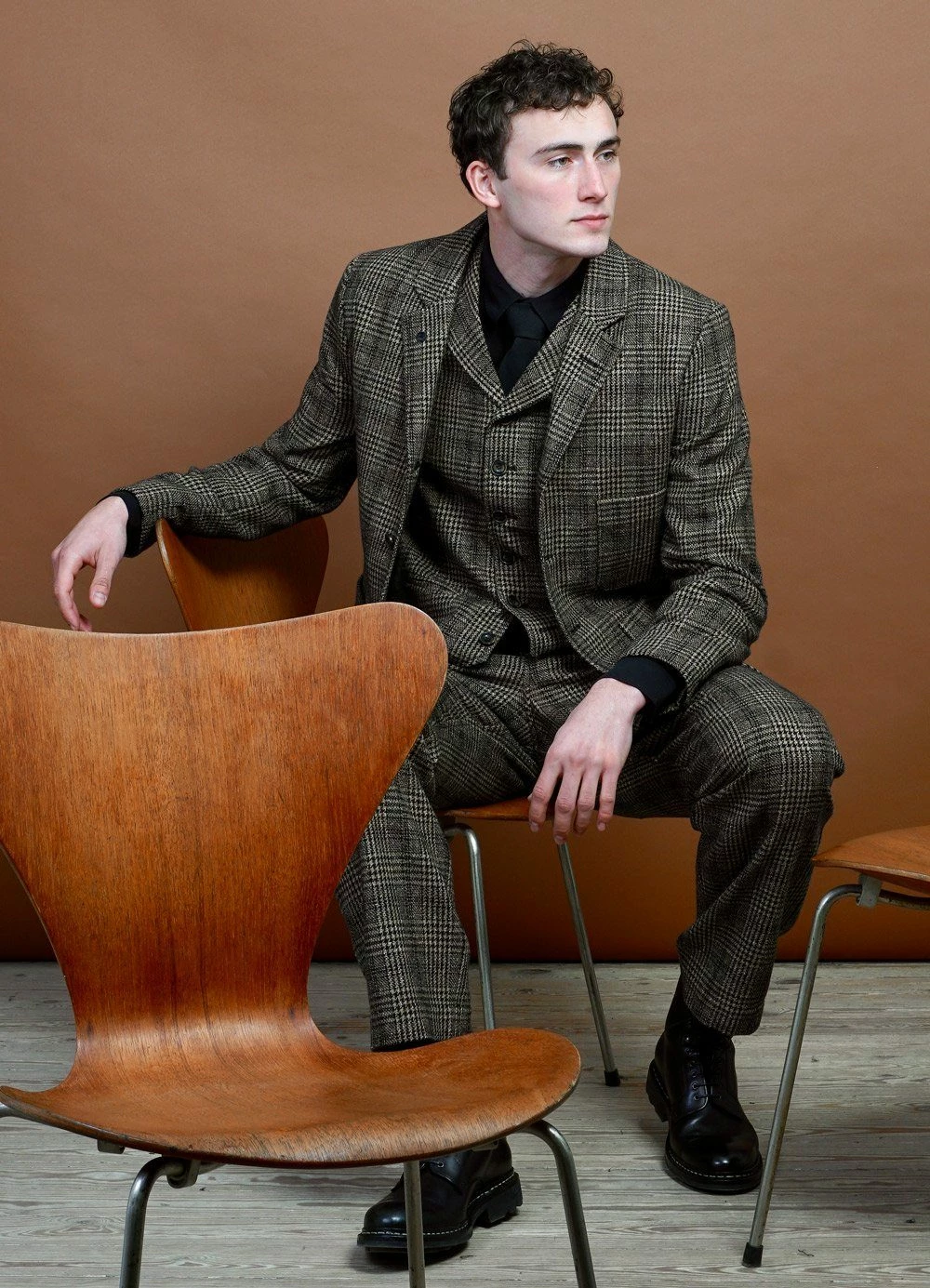 WILLIAM | Lapel Waistcoat | Checkered HANSEN GARMENTS WILLIAM | Lapel Waistcoat | Checkered -Mona Shop william lapel waistcoat checkered hansen garments 861476