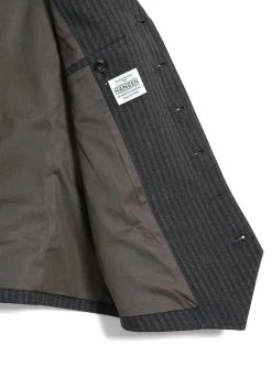 HANSEN GARMENTS WILLIAM | Lapel Waistcoat | Grey Pin -Mona Shop william lapel waistcoat grey pin hansen garments 154333